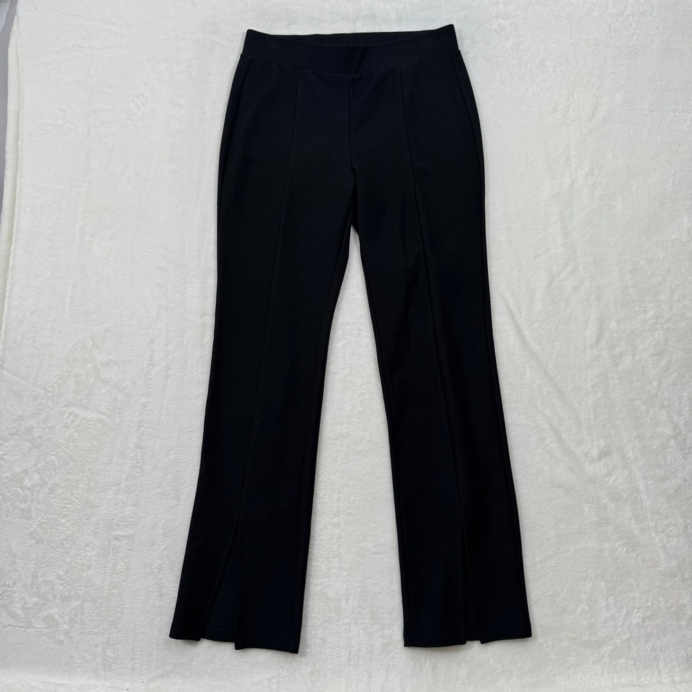 Michael Kors Pants Womens Small Black Split Hem High Rise Knit Seam‎ Trousers